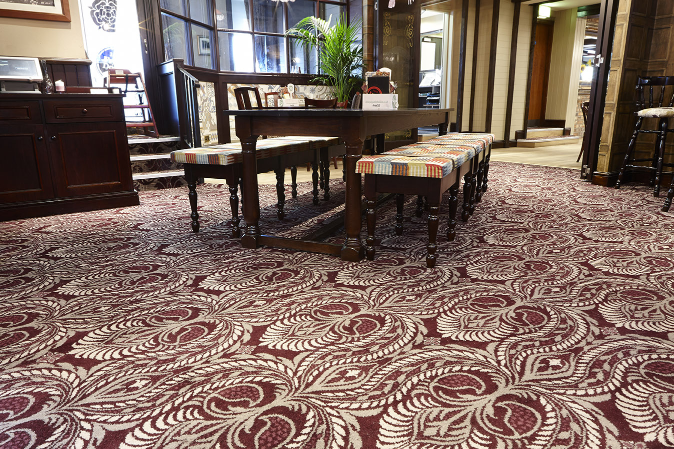 County Hotel, Lytham St Annes, Wilton Bespoke Carpet